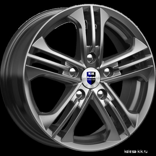 КиК Trinity (КС615) 6,0x15 5/100 ET43 d-57,1 дарк платинум (Арт.r72346) Оригинал КиК Trinity (КС615) 6,0x15 5/100 ET43 d-57,1 дарк платинум (Арт.r72346) Оригинал